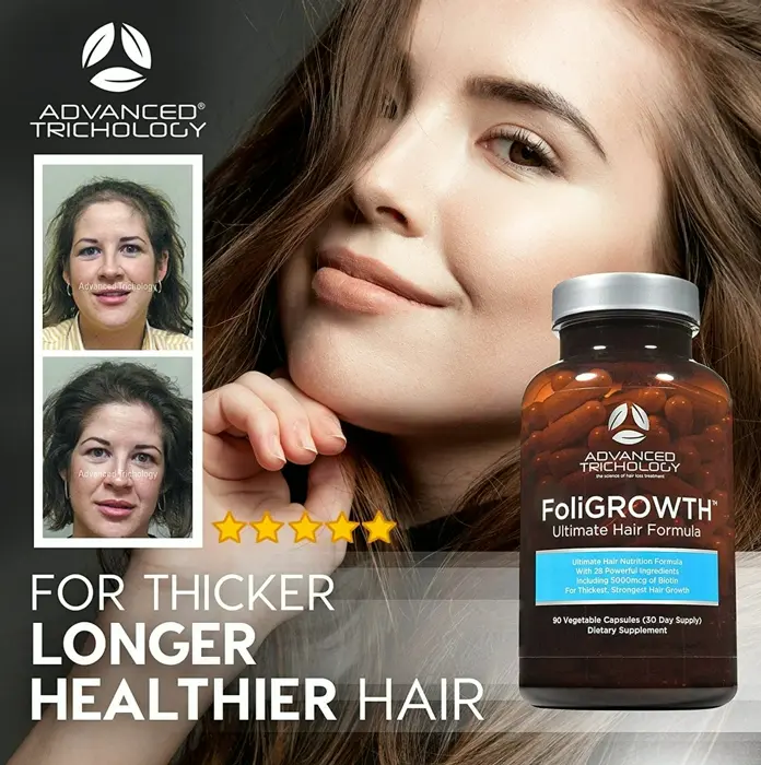 Premium Trichology FoliGROWTH Capsules for Fuller Locks