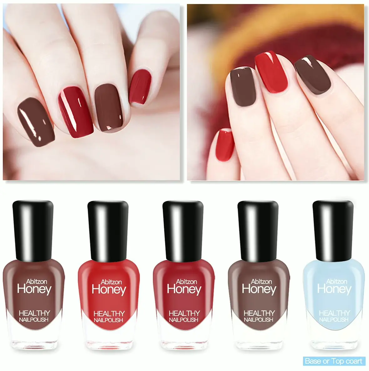 Latest Nail Lacquer Set (Ten Bottles) - Non-Toxic, Quick Dry, Peel Off