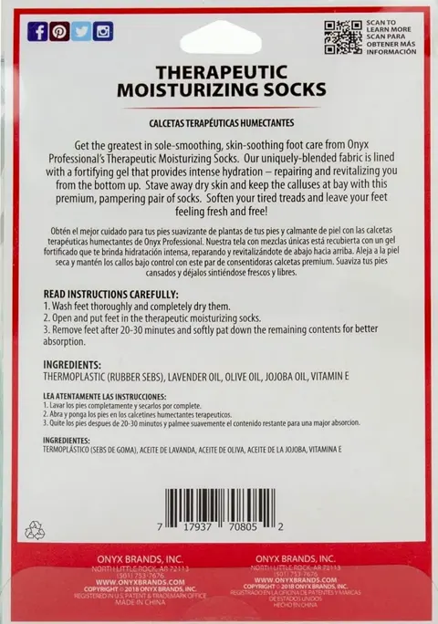 Moisturizing Spa Socks, Dry Feet Care