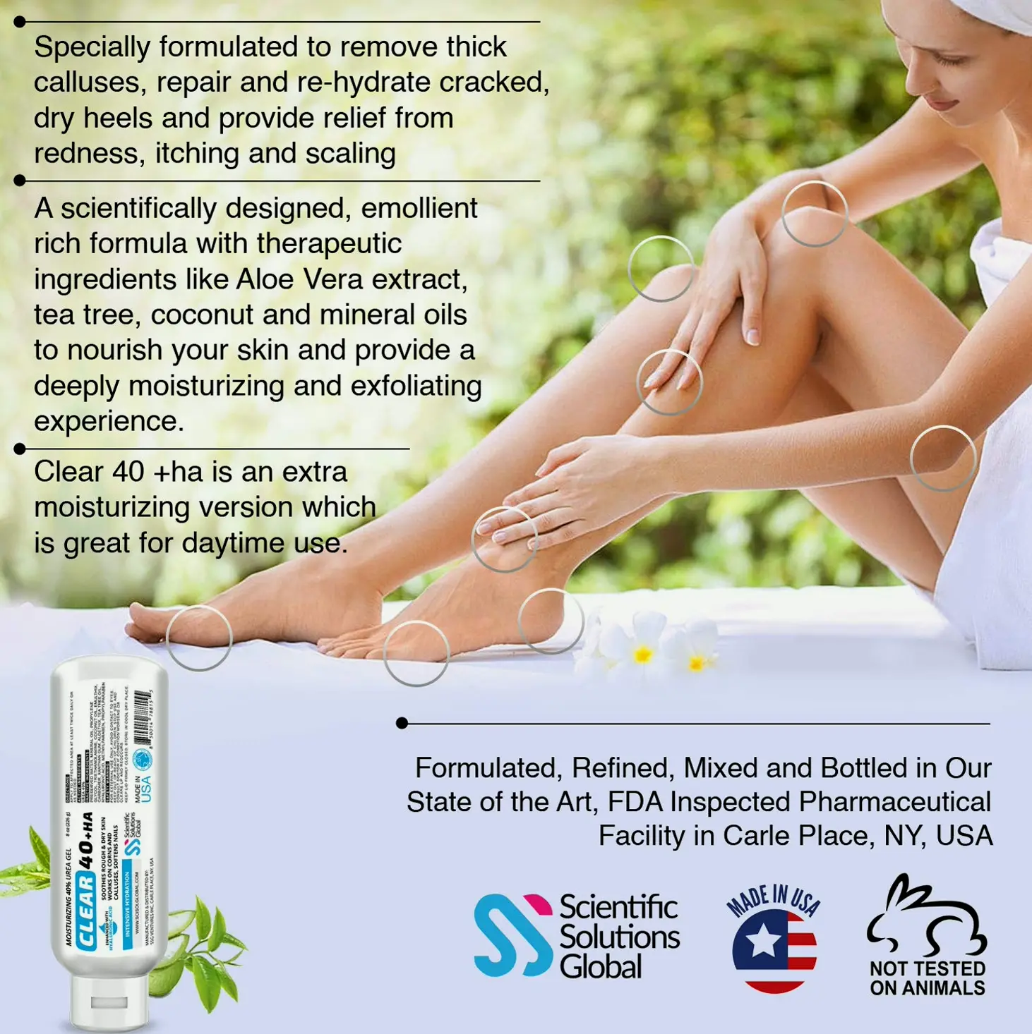 40% Urea Gel w/ Hyaluronic Acid & T-Tree Oil