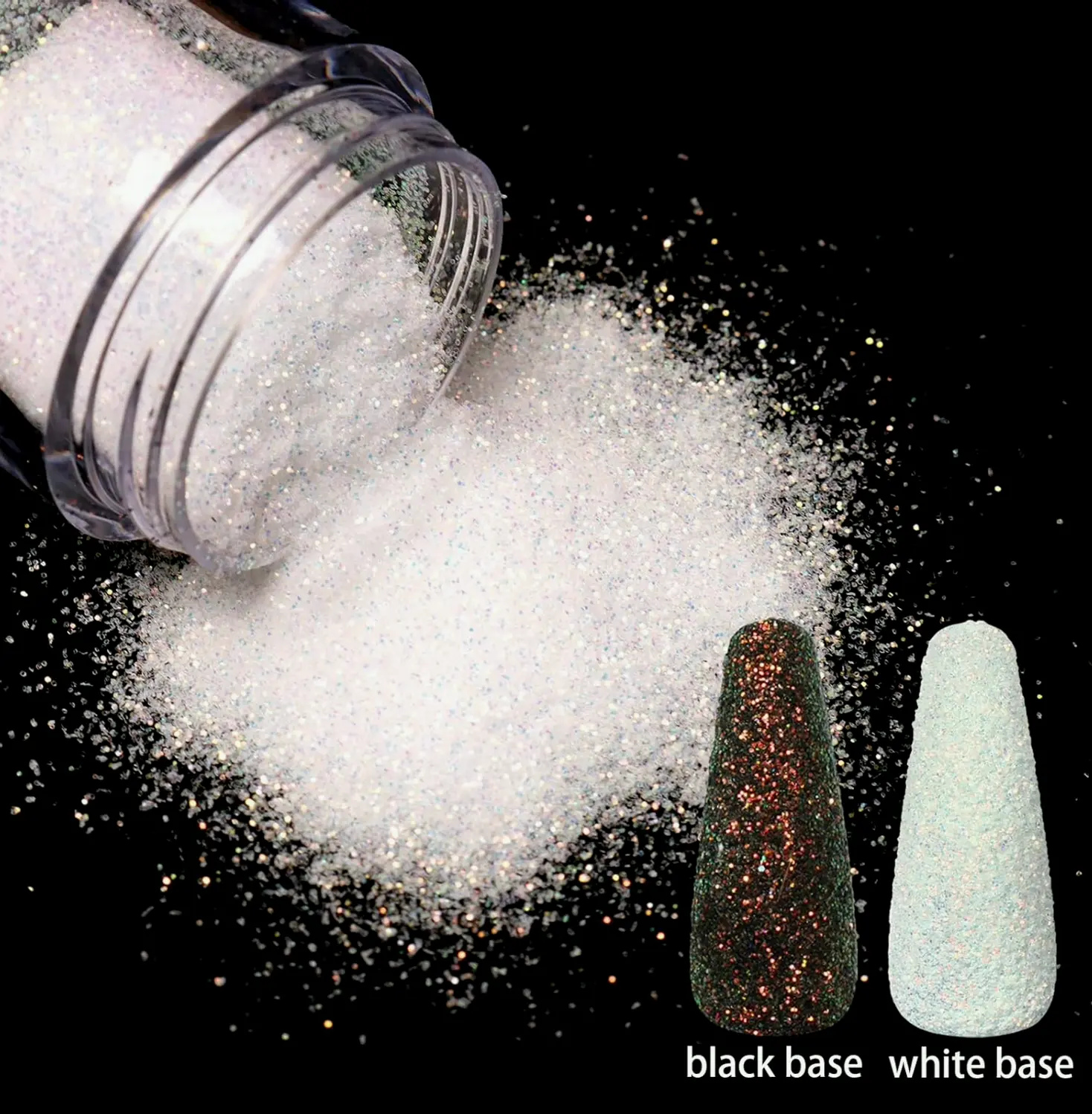 Dual Color Nail Glitter for Craft Manicure