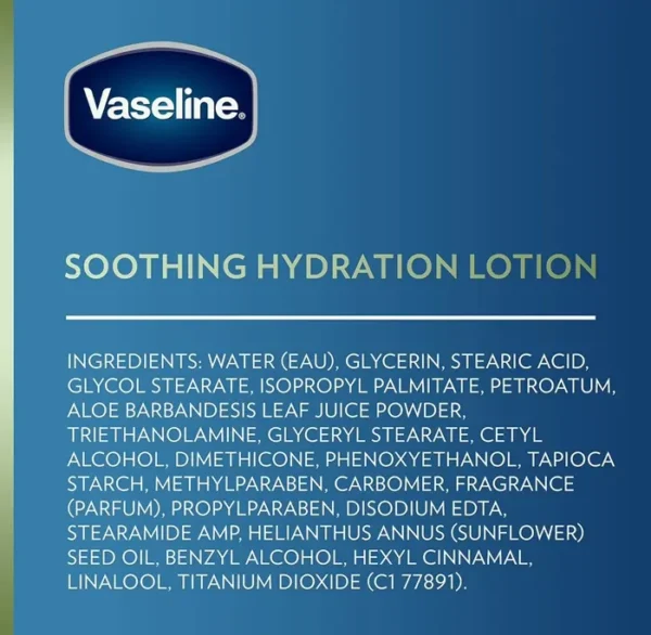 Vaseline's Intensive Care Hydration Body Lotion with Aloe Vera (20.3 oz, Set of 3)