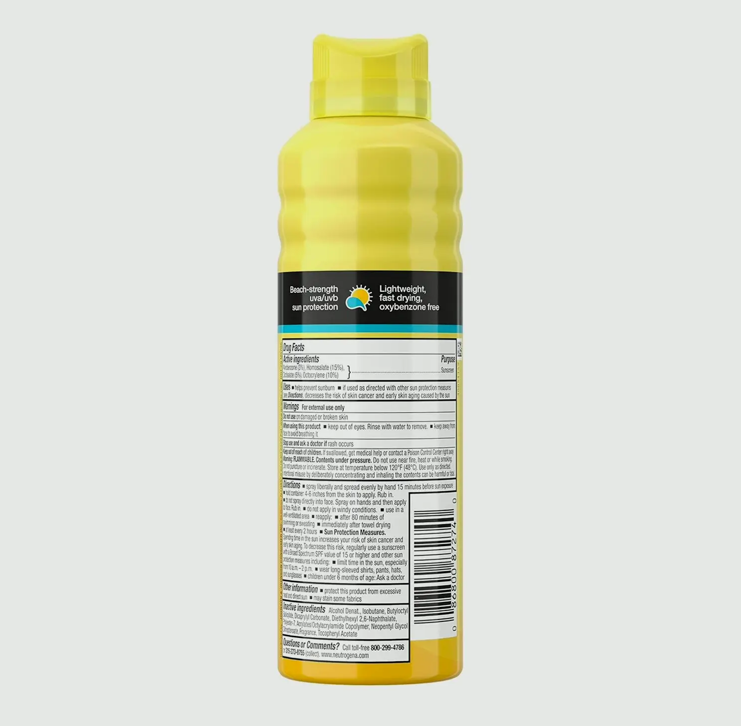 Neutrogena Beach Protection Spray Sunscreen SPF70