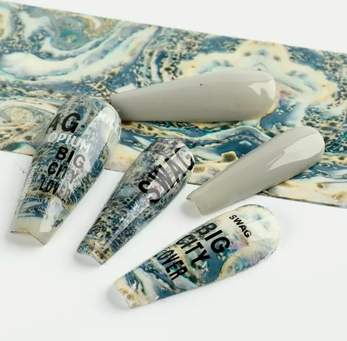 Marble Nail Decals, Marble Nail Polish Film