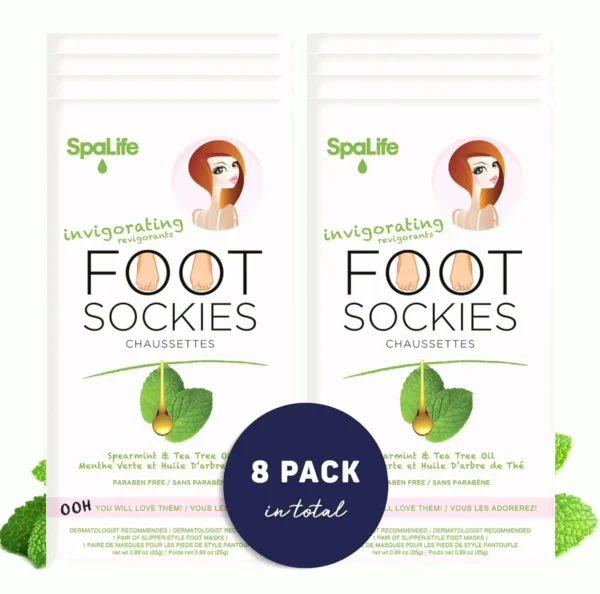 SpaLife's Exfoliating Foot Masks (8-Pack)