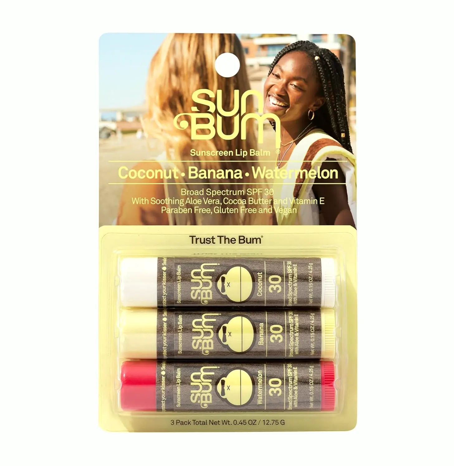 Sun Bum SPF 30 Lip Balm Multipack Bundle
