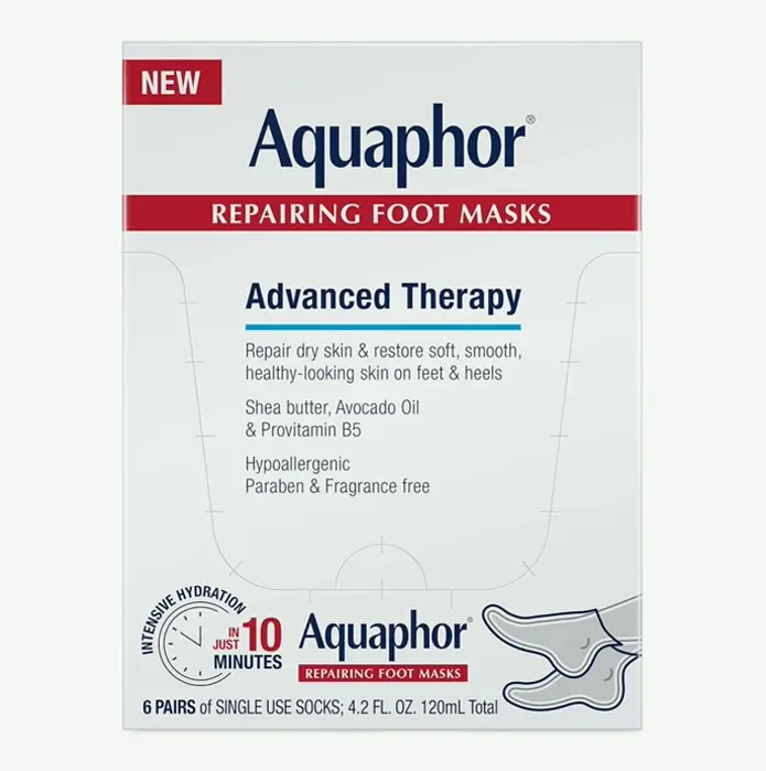 Aquaphore Repairing Foot Wraps, Hydrating Socks, Set of 6