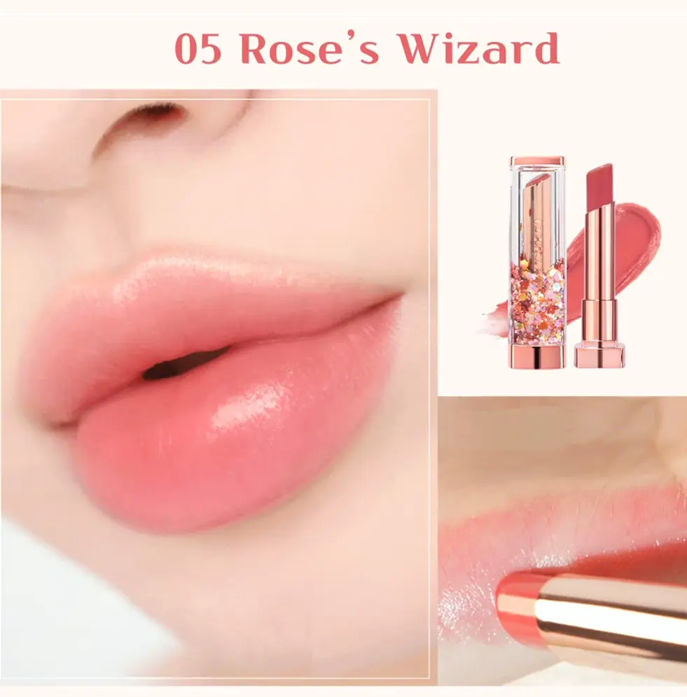 Sparkle Adorable Hue-Transforming Lip Cream Set #05 Rose Red