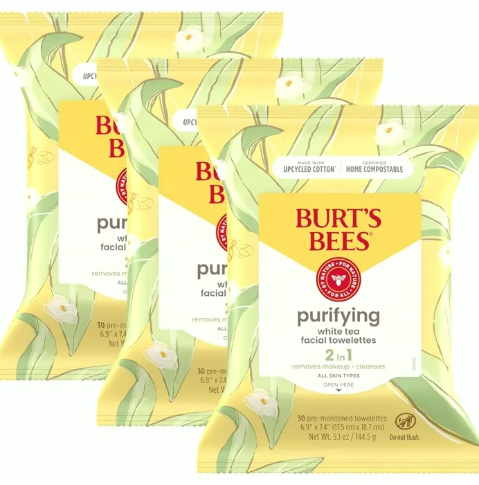 White Facial Wipes for Every Complexion Varieties, Moisturizing Makeup Remover, Thirty Ct Triple Pack
