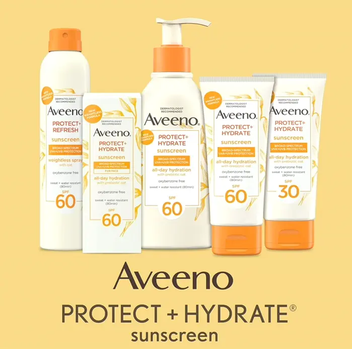 Aveeno Shield + Moisturize Skin Sunscreen Lotion SPF 60, 12 oz