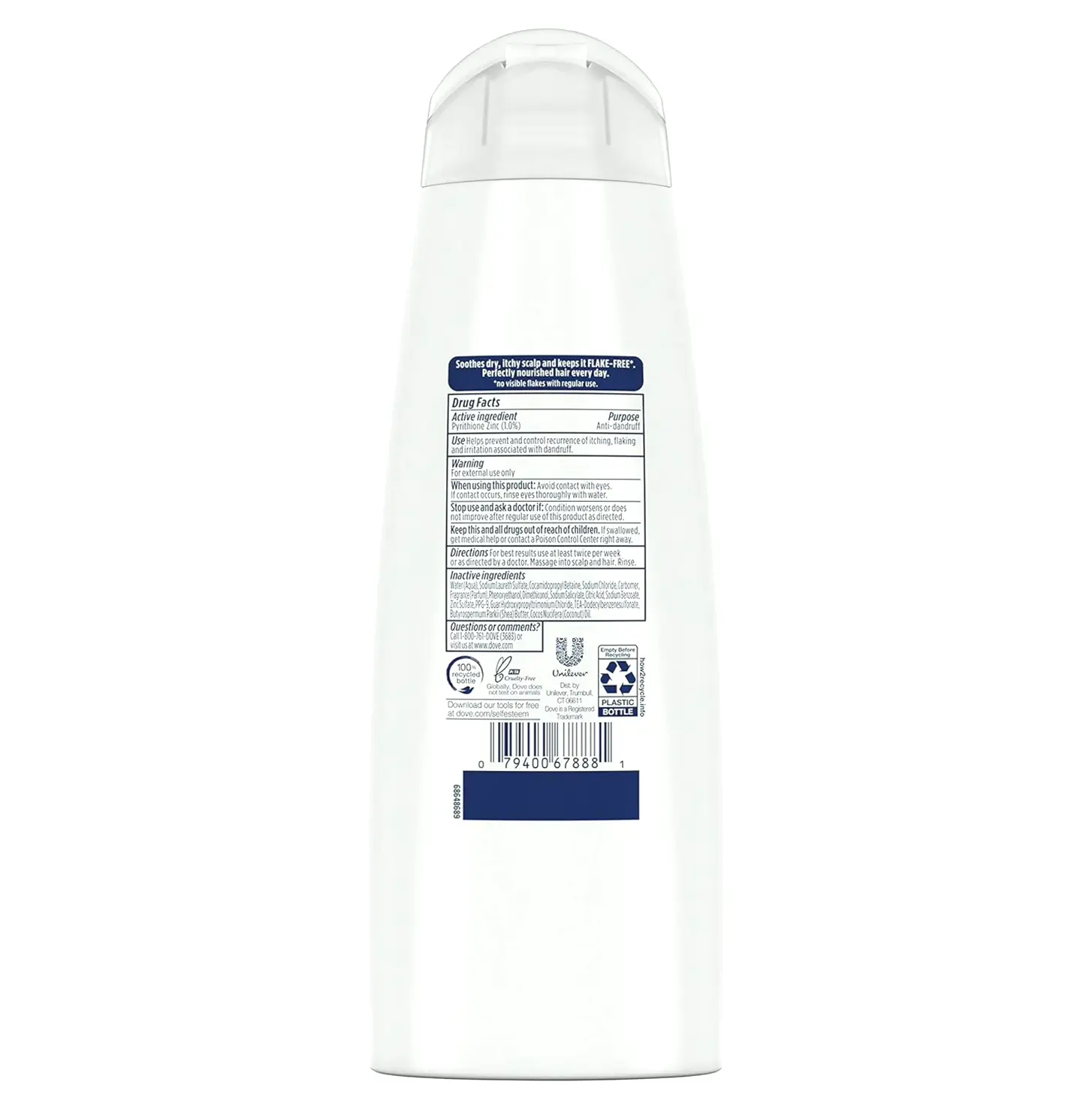 Dove Anti Dandruff Shampoo for Itchy Head