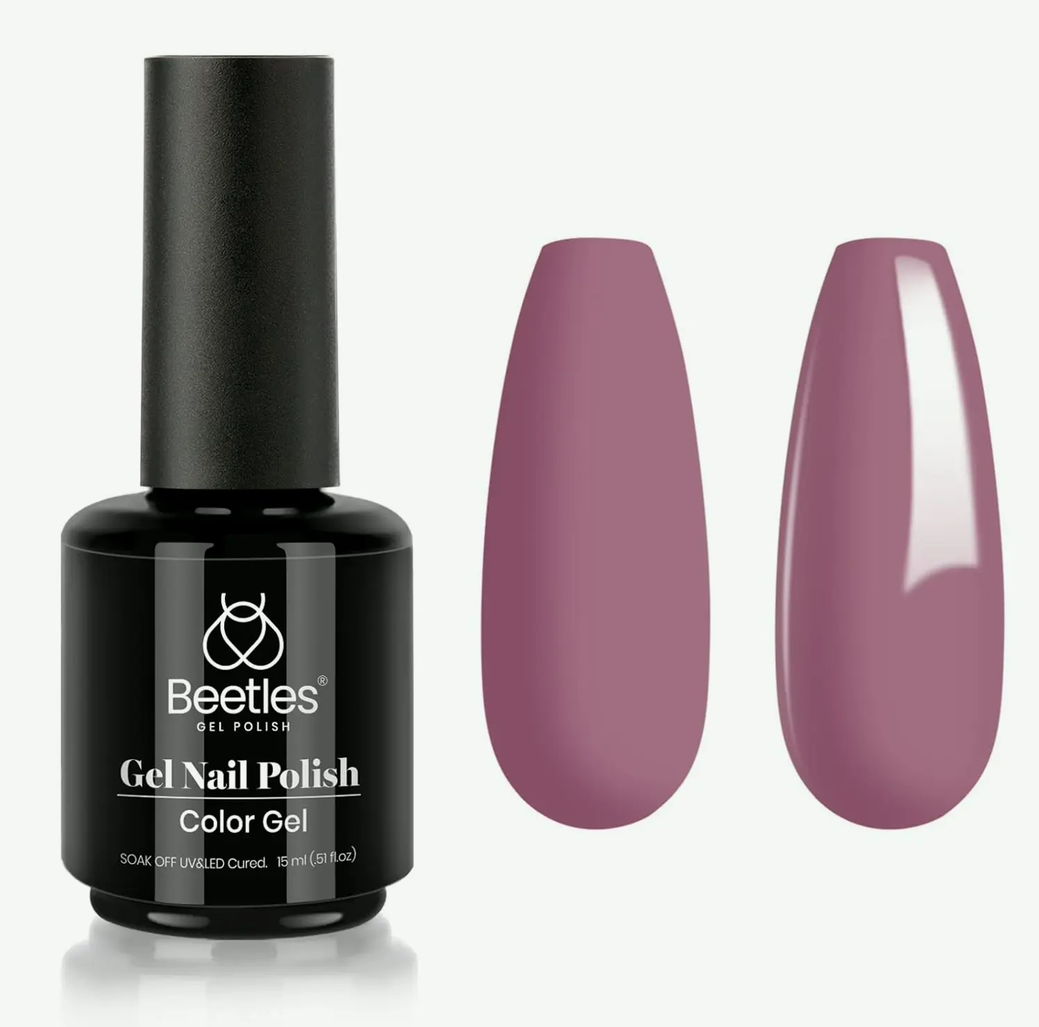 Gel Polish by Beetles Polish, 0.5Oz Purple Gel