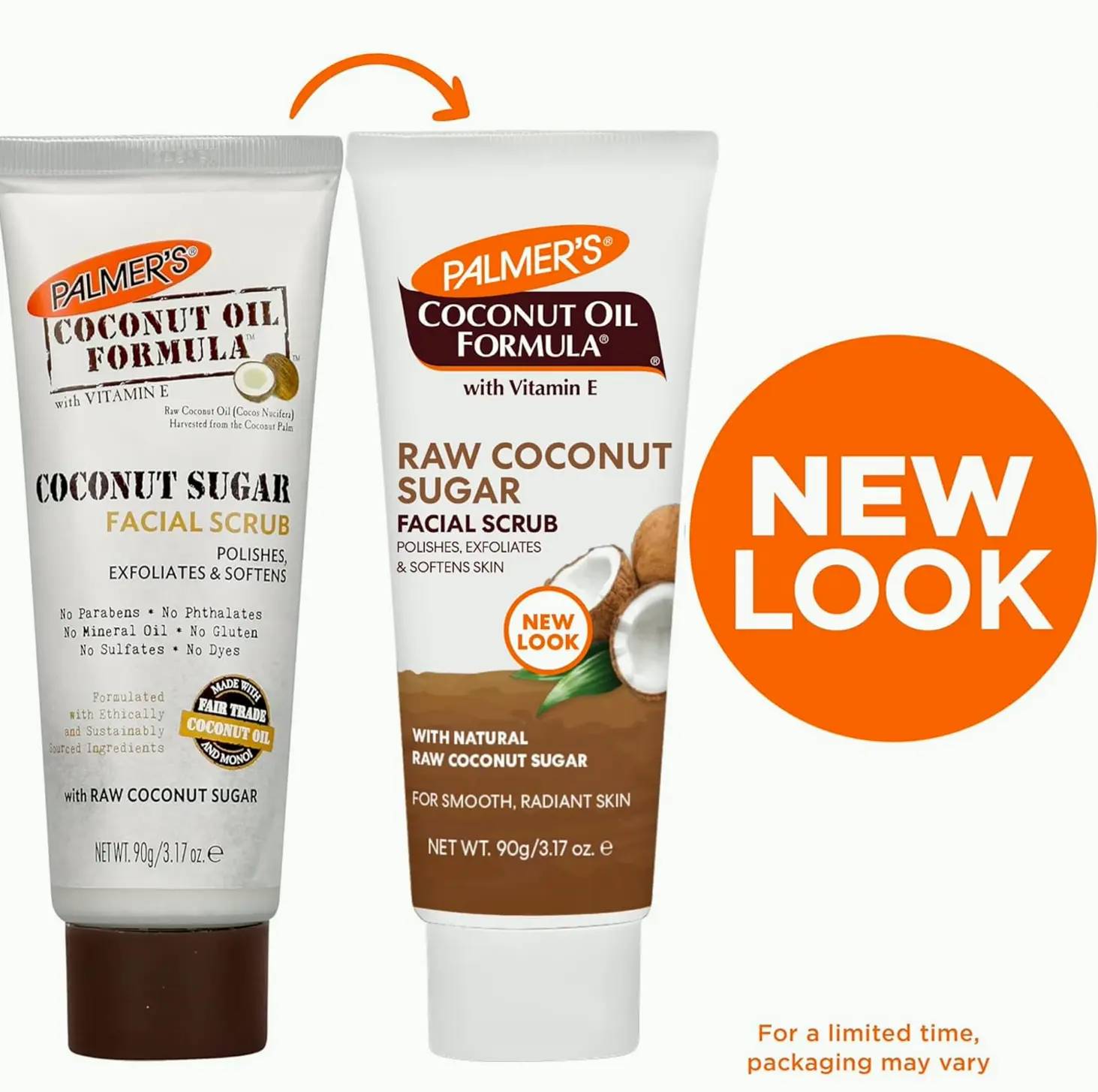 Palmers Coconut Sugar Face Scrub, Three Ounces, Set of 1