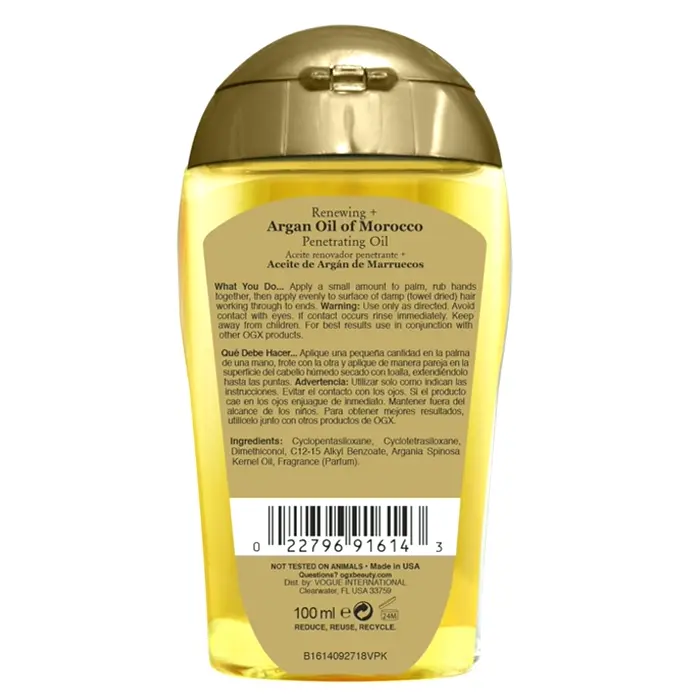 OGX Argan Serum Treatment Moisturizer, Every Hair Types, 3.3 Fluid Ounces