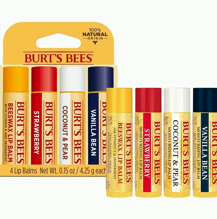 Burt Bees Delicious Lip Balm Quad Set