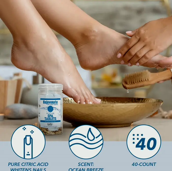 Revitalize Spa Pedicure Tablets, Natural Soak Capsules