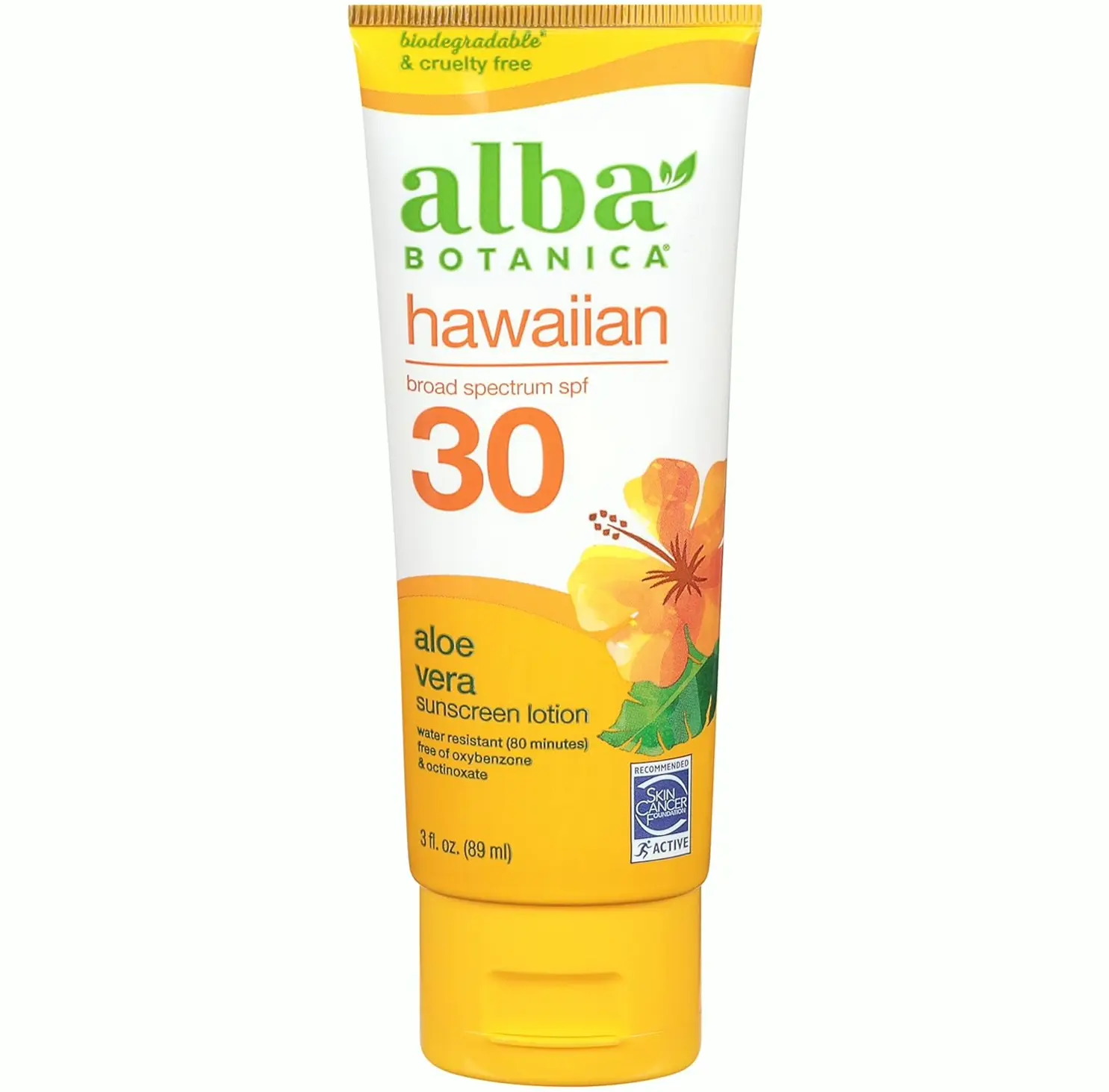 Hawaiian Sunscreen Lotion, Sun Protection Factor 30, Aloe Vera, 3 Oz