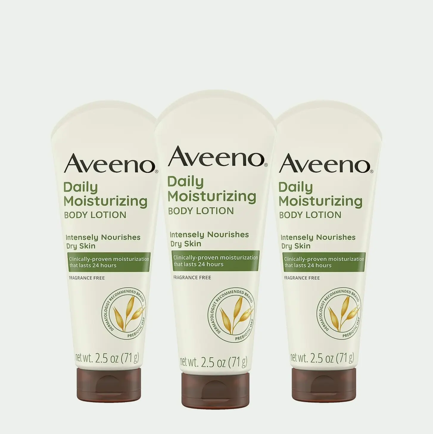 Aveeno's Daily Moisturizing Lotion, Treats Dehydrated Skin, Pack of 3