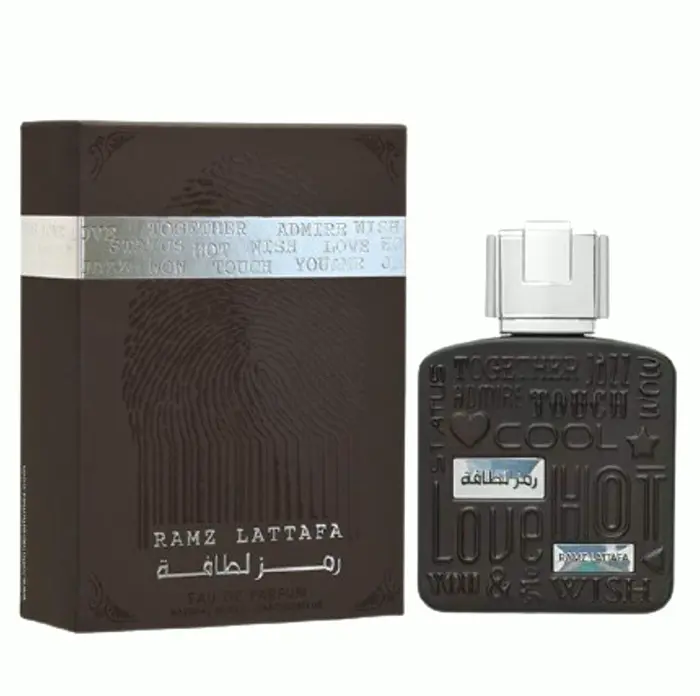 Lattafa Perfumes Ramz Silver Men's Fragrance, 3.4 Ounces