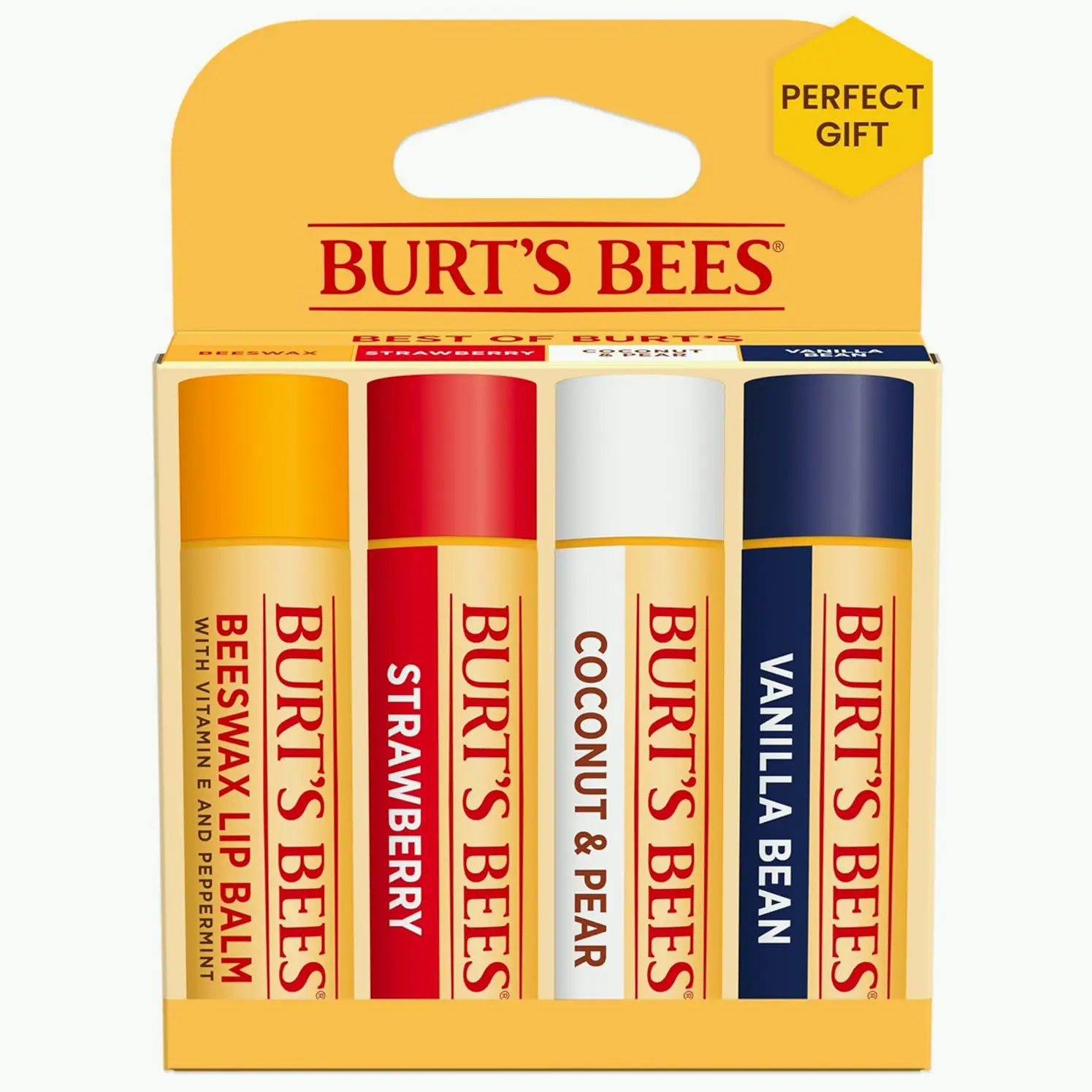 Burt Bees Delicious Lip Balm Quad Set