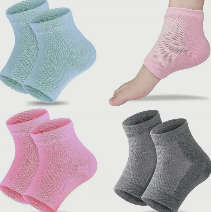Moisturizing Gel Heel Socks, Open Toe Socks