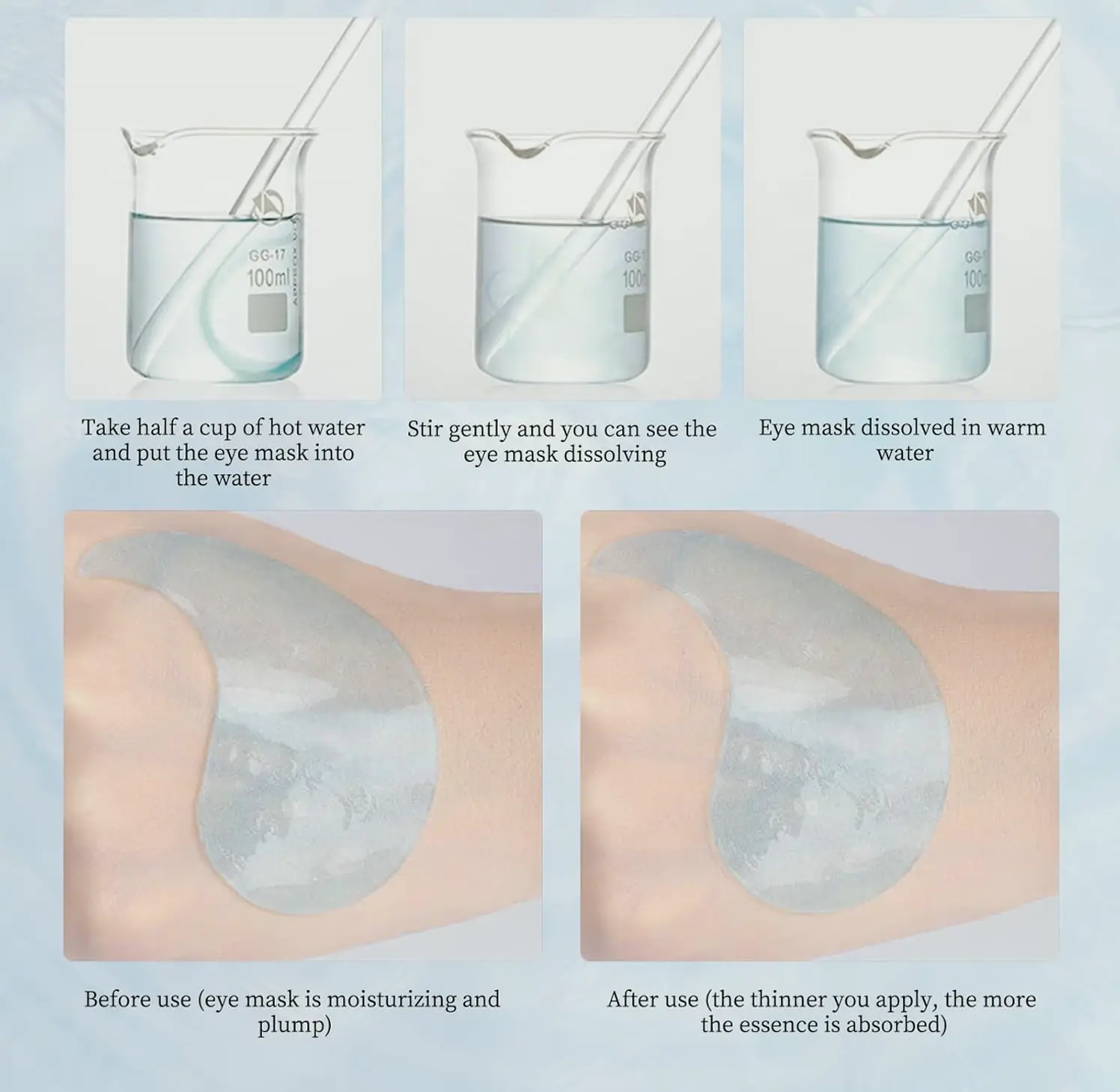 Under Eye Patches (Sixty-four Pieces) – Chilling & Luminous Hyaluronic Acid Eye Care