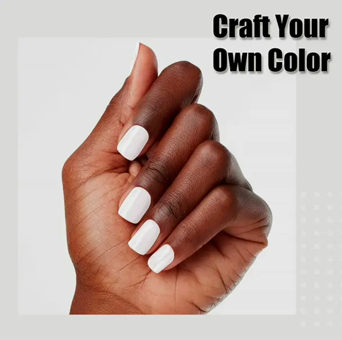 Classic White Glossy Polish Polish Nail Art