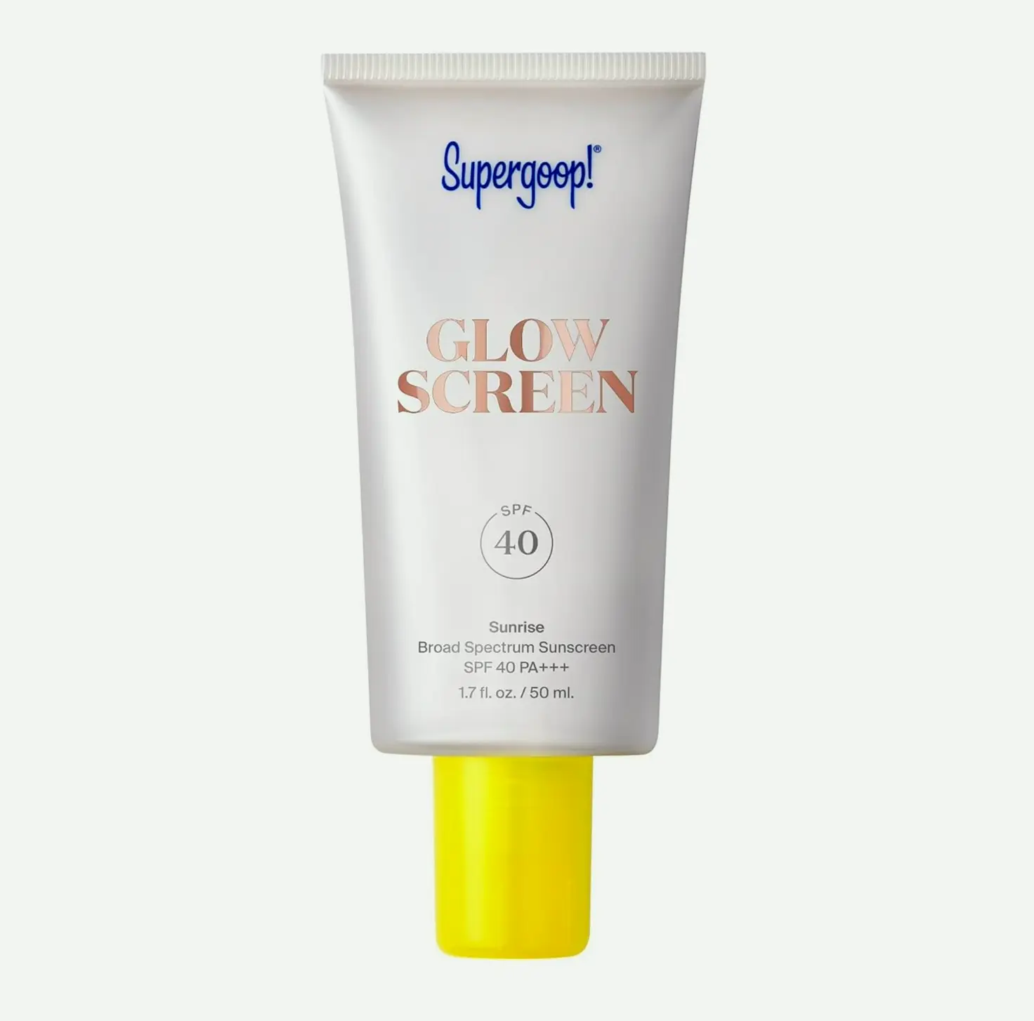 Supergoop! Glowscreen SPF 40 - Radiant Sunscreen Base with Hyaluronic H-Acid, Vitamin B5 & Niacinamide - 1.7 oz
