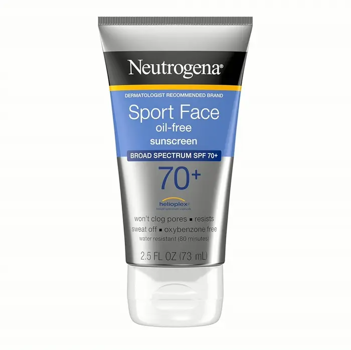 Neutrogena Sport Face Sunblock Protection 70+, Non-Oily Lotion