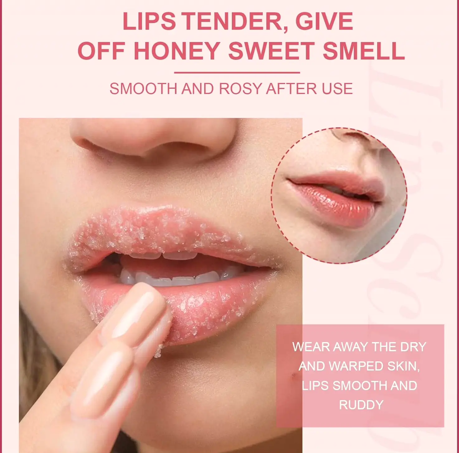 Lip Care Scrub, Natural Polish for Dry Lips