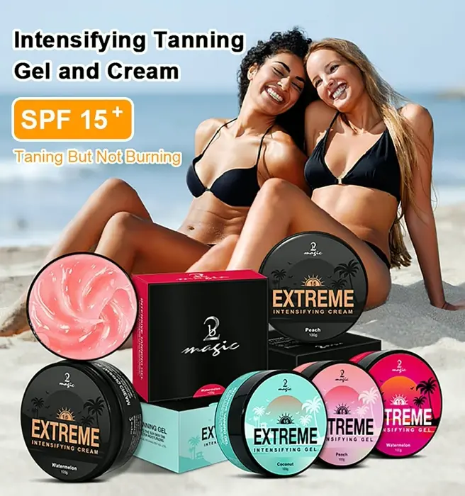 Intense Tanning Gel for Sun & Tanning Beds
