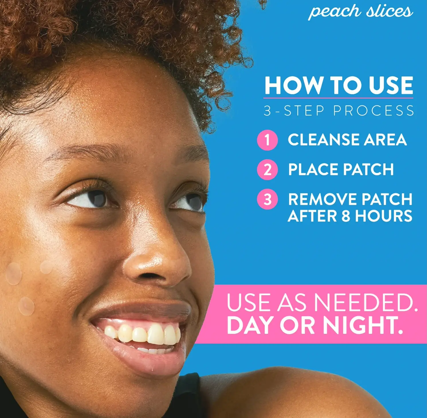 Peach Slices Pimple Spot Dots: Hydrocolloid Pimple Stickers (Cruelty-Free)