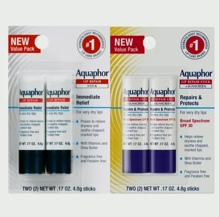 Aquaphor Lips Remedy Multipack (2 Fix + 2 Sunscreen Thirty)