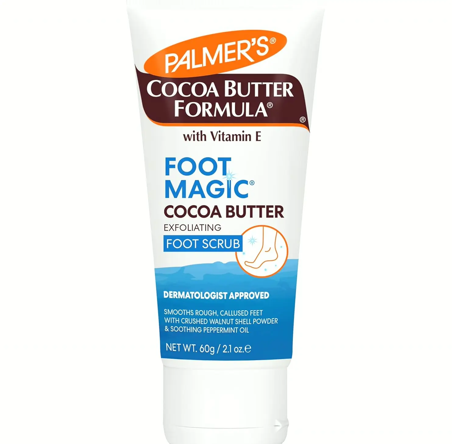 Palmer's Brand Cocoa Butter Foot Care Exfoliator including Vit E for Cracked Feet