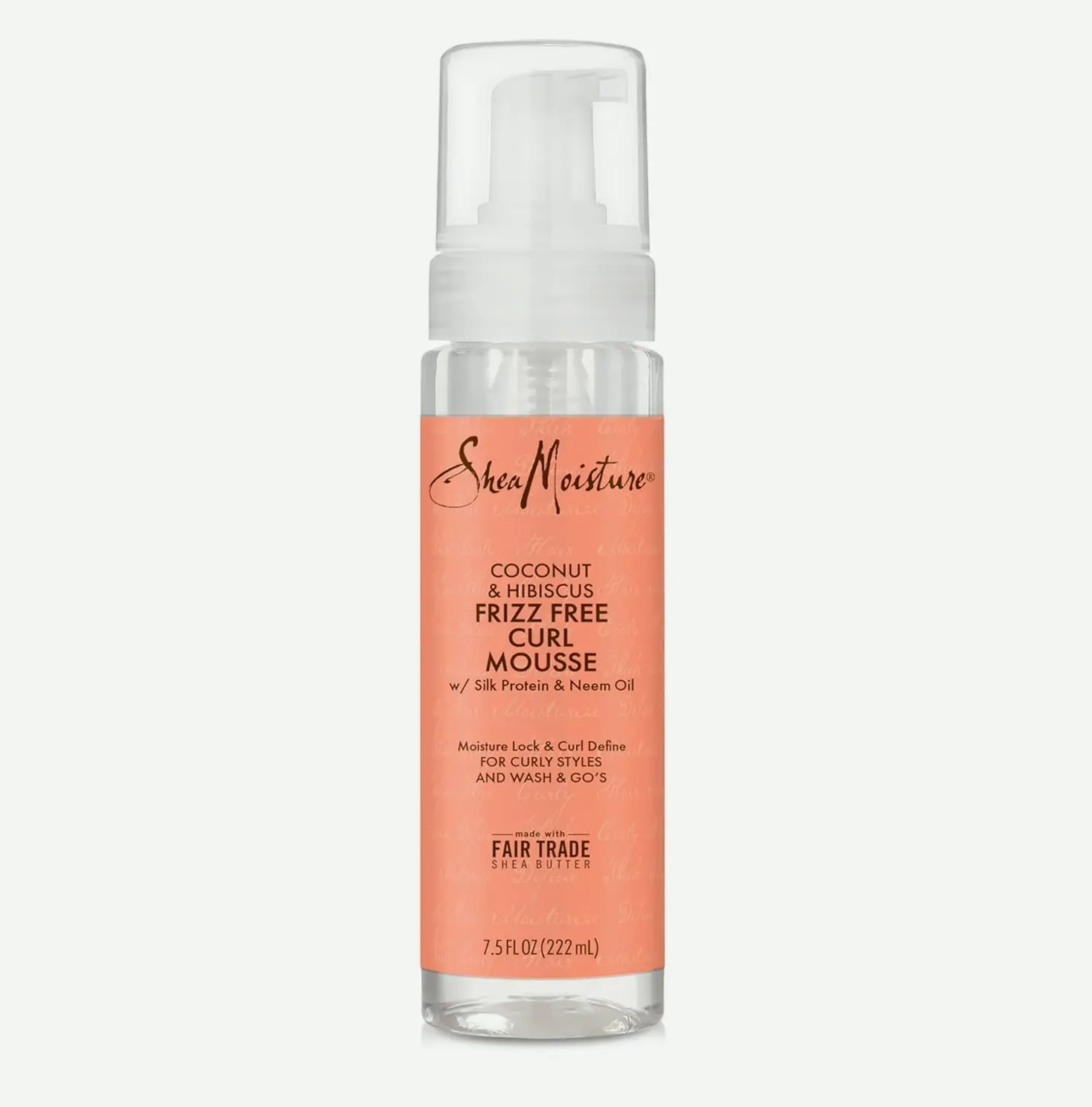 SheaMoisture Curl Foam Coconut and Hibiscus for Frizz Control, 7 1/2 oz