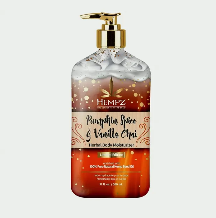 Special Release Pumpkin Spice & Vanilla Chai Plant-Based Moisturizing Body Lotion (17 oz) – Fall Scented for Sensitive Skin Types