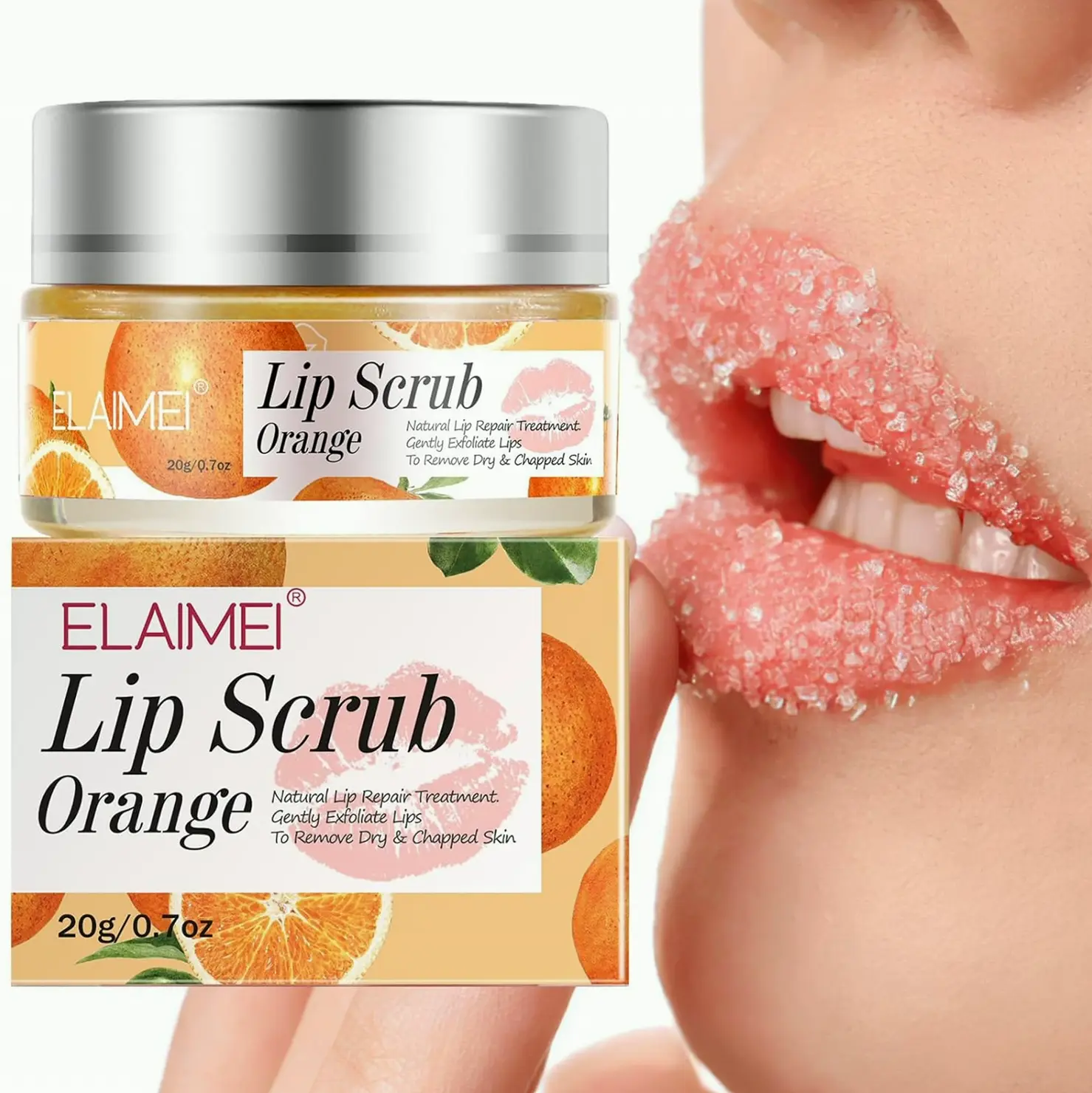 Lip Care Scrub, Natural Polish for Dry Lips