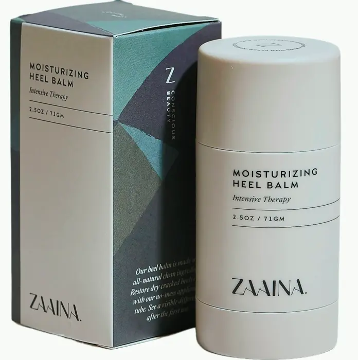 Zaaina Heel Balm Treatment, All-Natural Foot Cream for Quick Relief