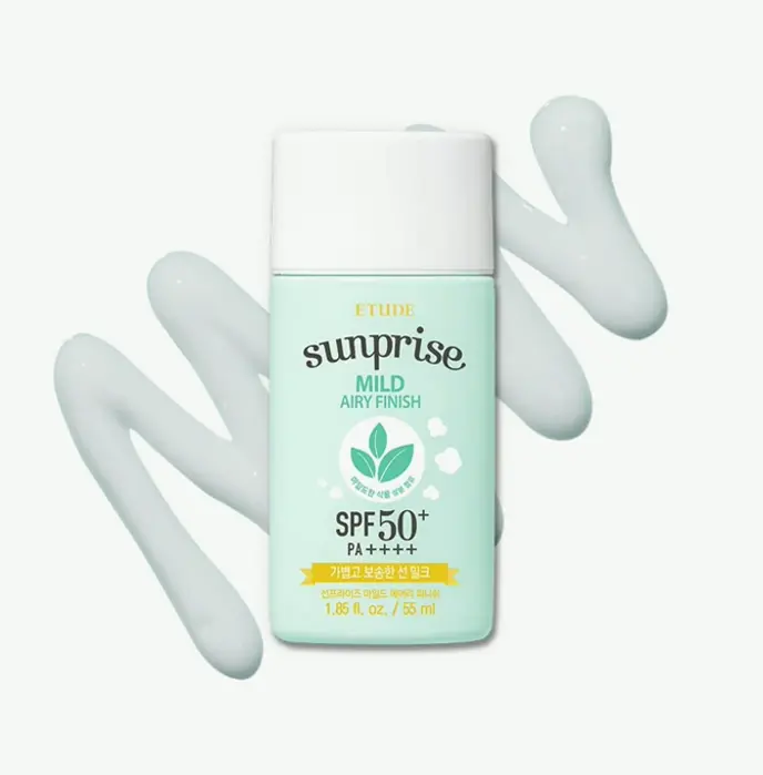 EDUDA Sunprise Mild Airy Conclusion Sun Milk  SPF 50 / PA+ | Sebum-Free, Non-Greasy, Durable Guard, 100% Mineral Based Sunscreen | Korean Beauty