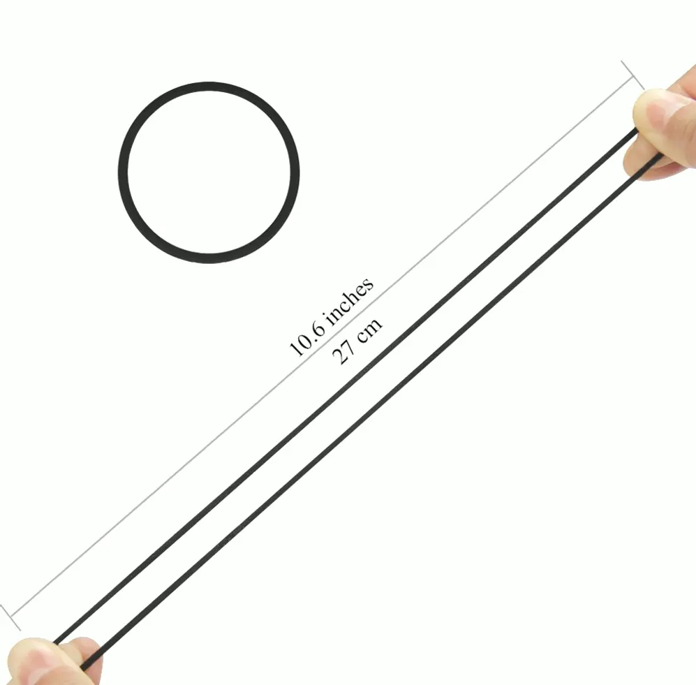 120 Black Ponytail Ties for Thick Locks (4mm)