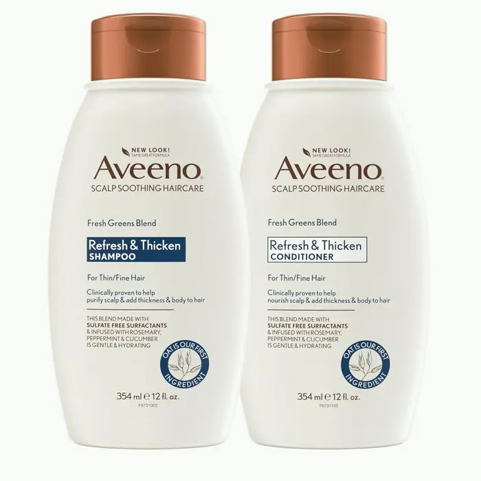 Aveeno's Thickening Hair Care Set with Rosemary