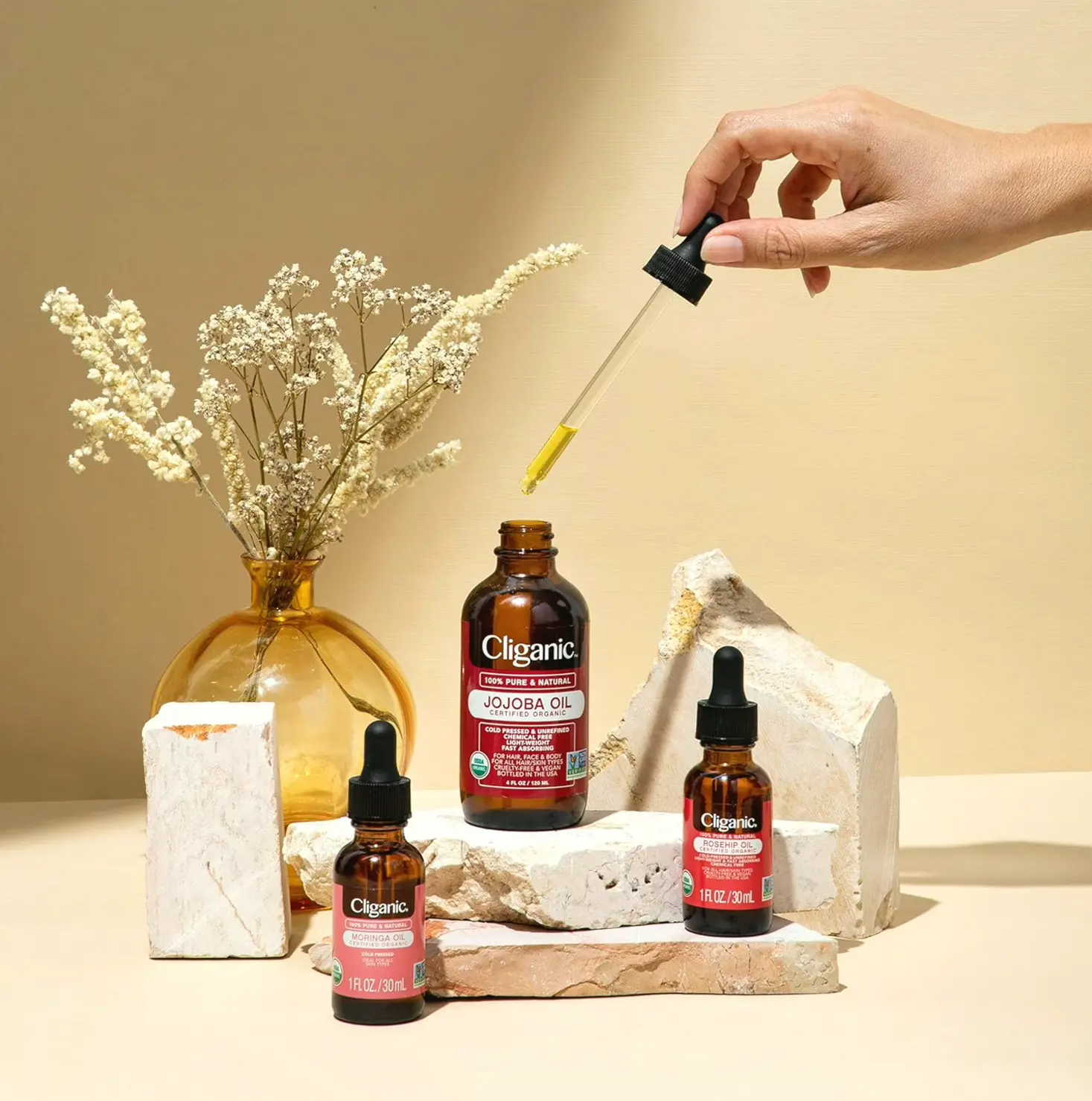 Natural Argan Oil for Hair, Face & Skin