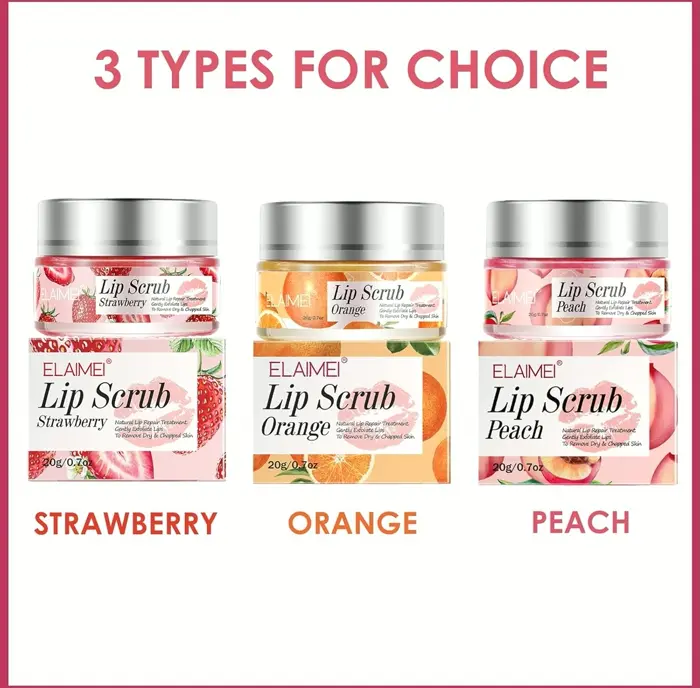 Lip Care Scrub, Natural Polish for Dry Lips