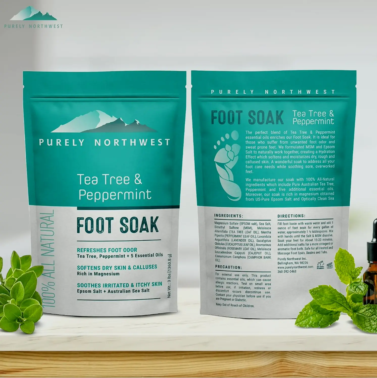 Tea Tree Bath with Epsom Salt - 16oz