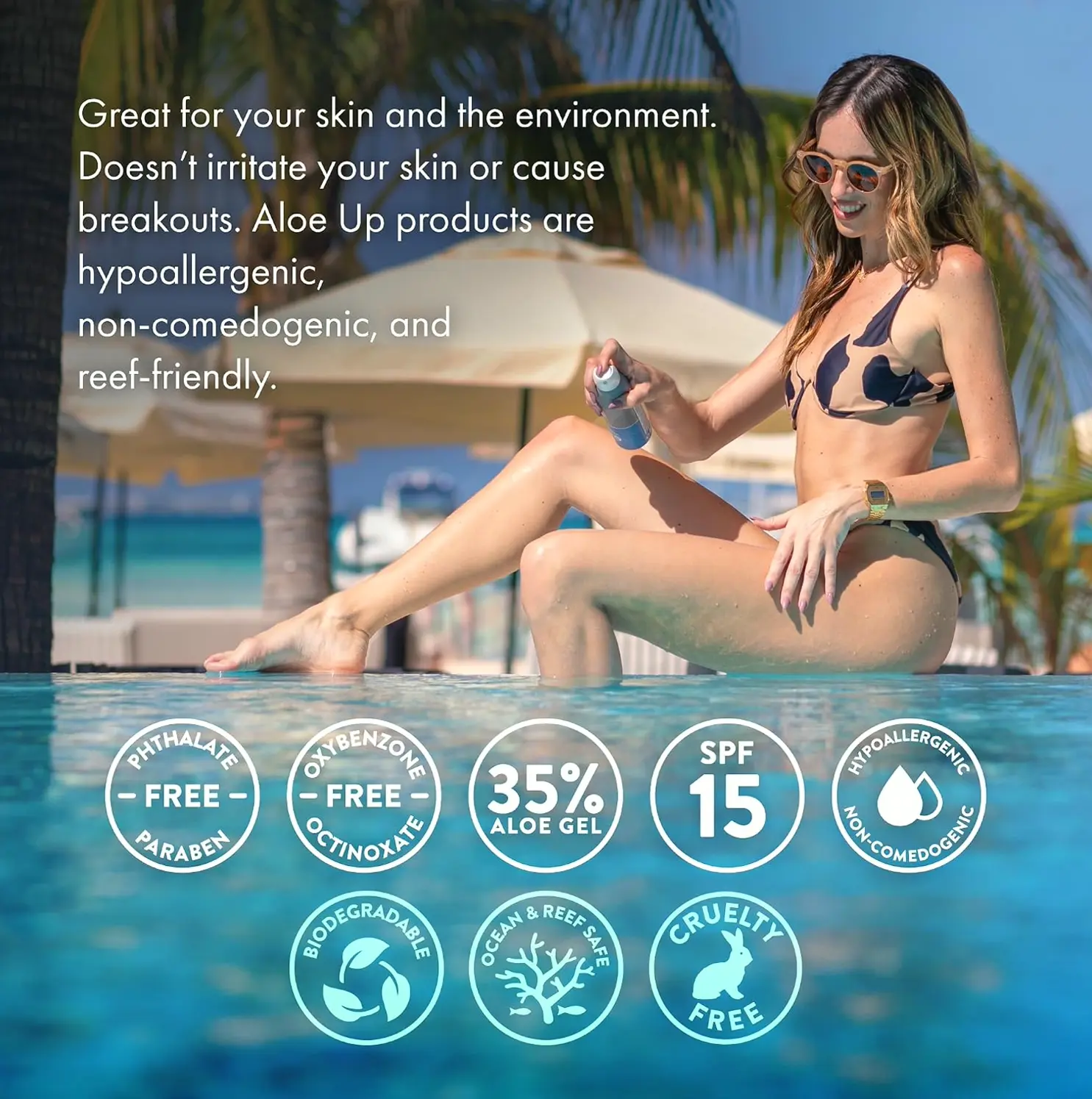 Continuous Aloe Spray Sun Protection 15+ - 6 Ounces